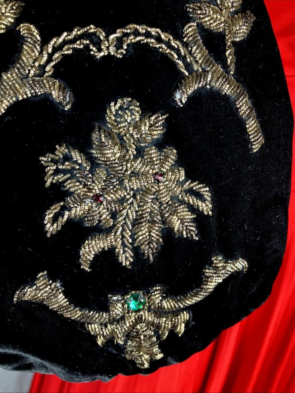 Rare Limited Ed Ralph Lauren 50th Anniversary Velvet Bullion Evening Pouch Bag - Picture 6 of 8
